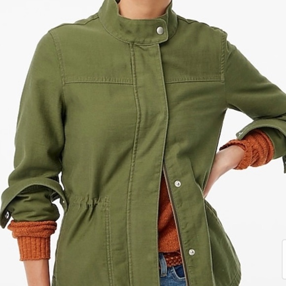 J. Crew Jackets & Blazers - J. Crew drawcord waisted ultility jacket sm small new